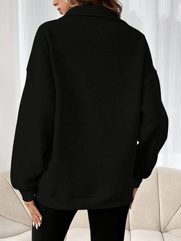 Hester - Pull décontracté avec fermeture éclair pour femmes