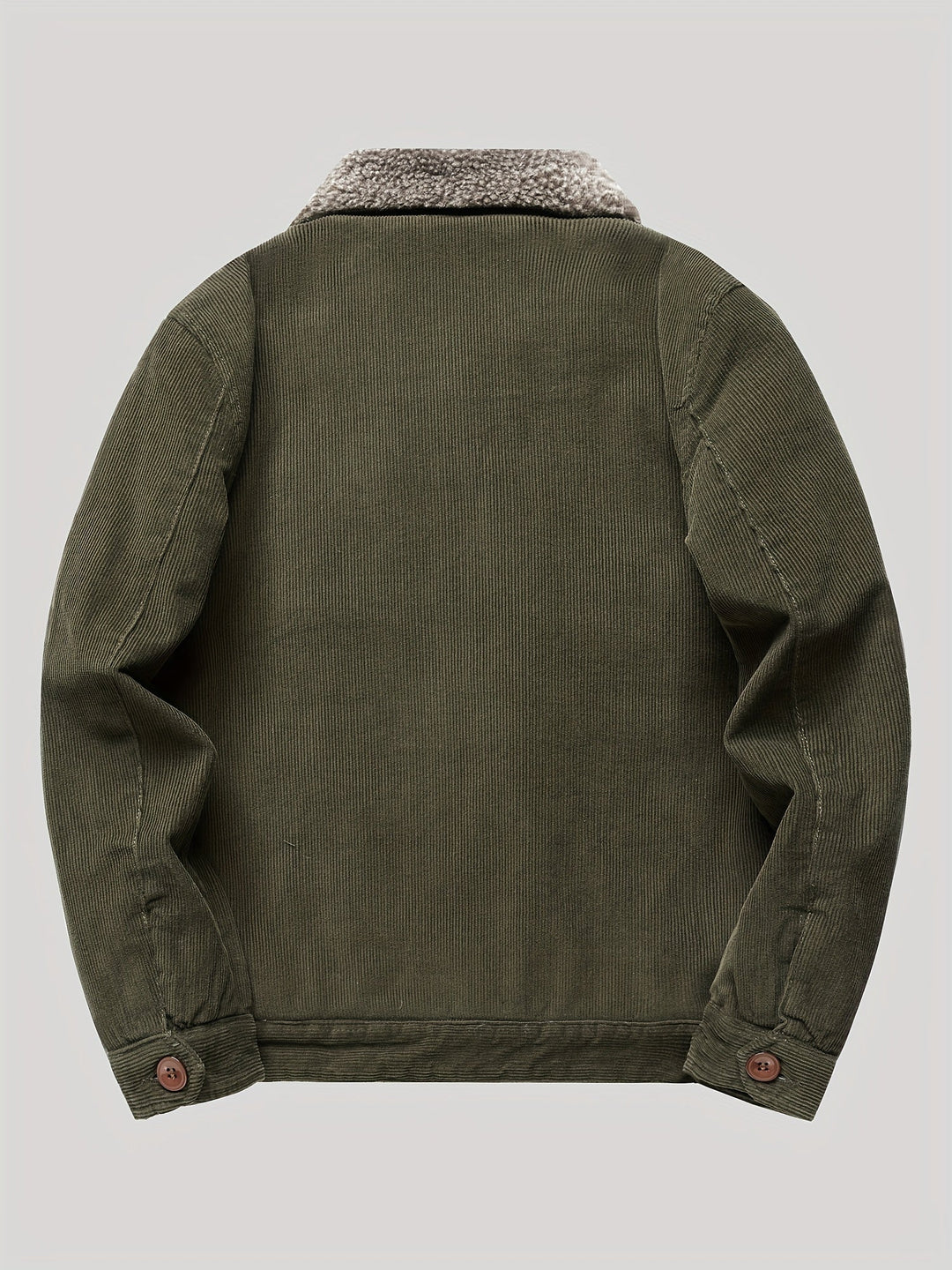 Veste d'extérieur légère en polaire chaude avec boutons et poche poitrine pour hommes | Parfait pour les activités de plein air