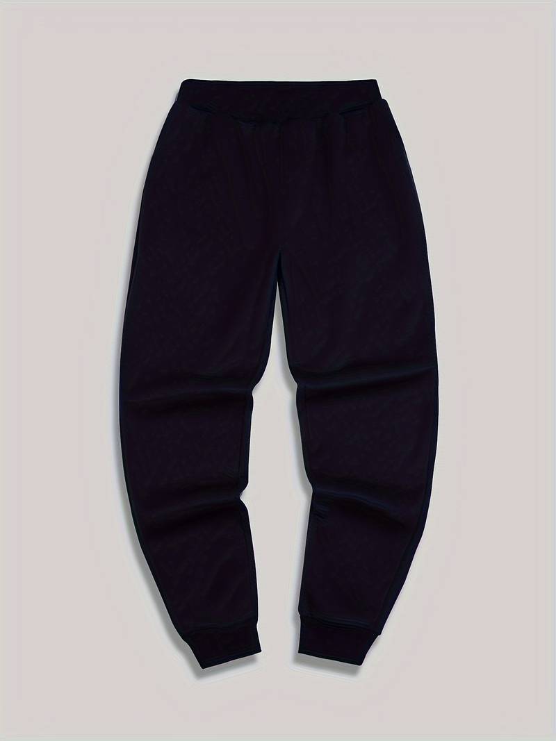 Herren Jogginghose mit Print – Sportliche Sweatpants mit Bündchen & Kordelzug
