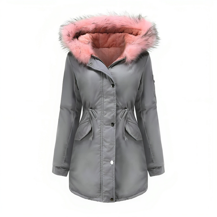 Classic Winter Parka With Vegan Fur For Women | Ideal for winter