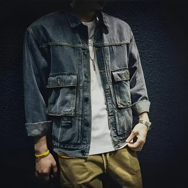 Gilroy - giacca di jeans casual in cotone