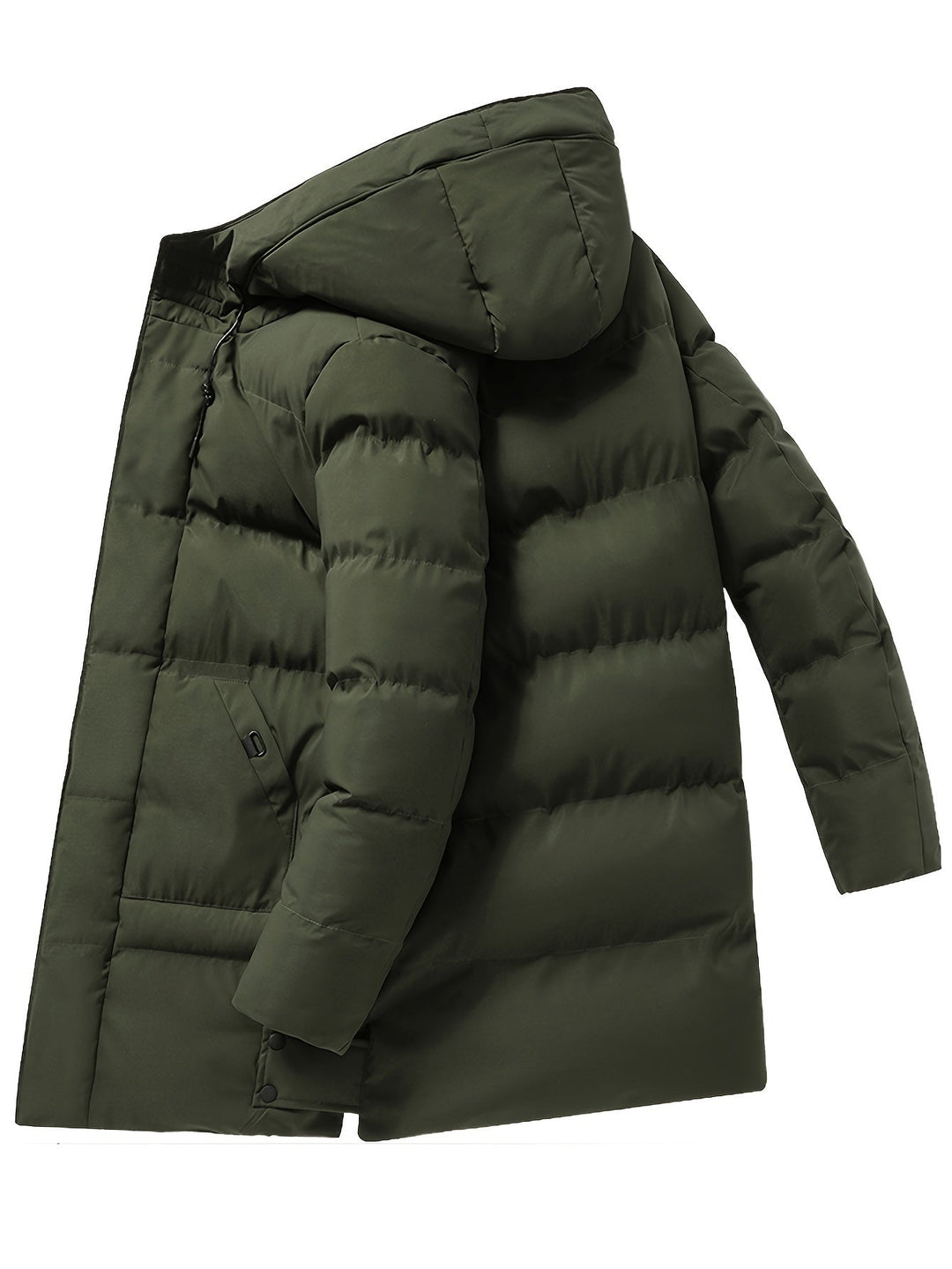 Casual Fleece-Gefütterte Reißverschluss Vorderseite Winter Jacke Für Herren | Perfekt für Outdoor-Aktivitäten