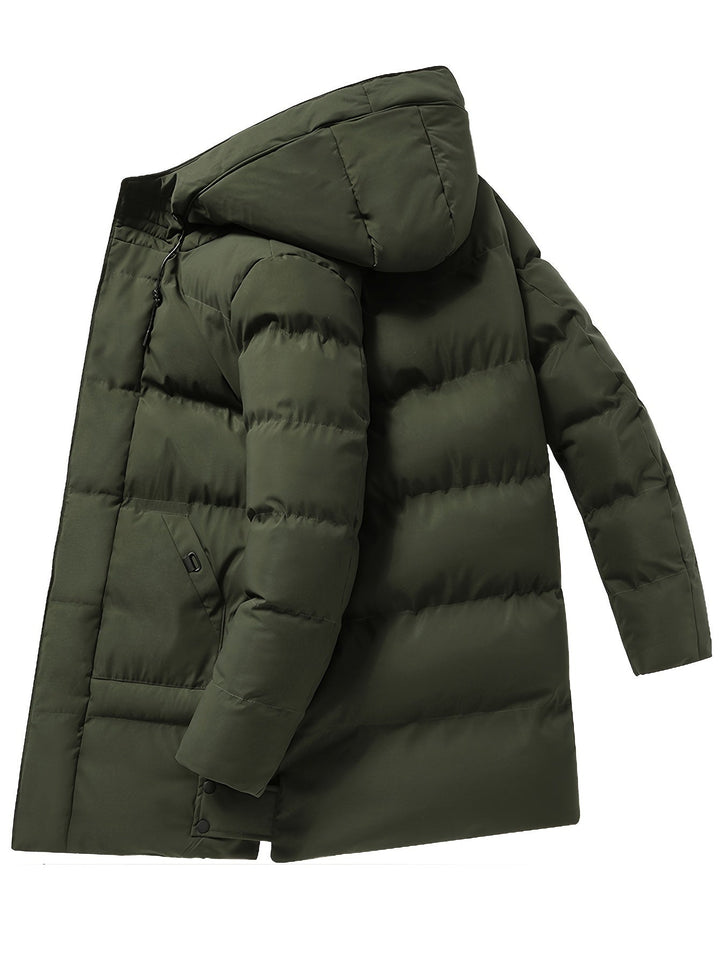 Casual Fleece-Gefütterte Reißverschluss Vorderseite Winter Jacke Für Herren | Perfekt für Outdoor-Aktivitäten