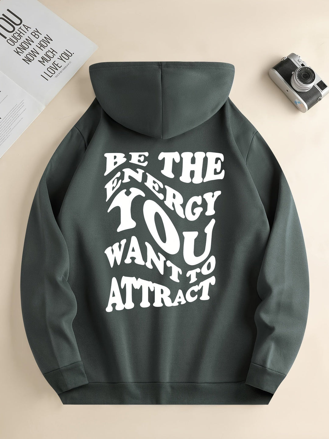 Eleganter Pullover-Hoodie mit Kapuze und Backprint für Women | Perfekt für den Alltag