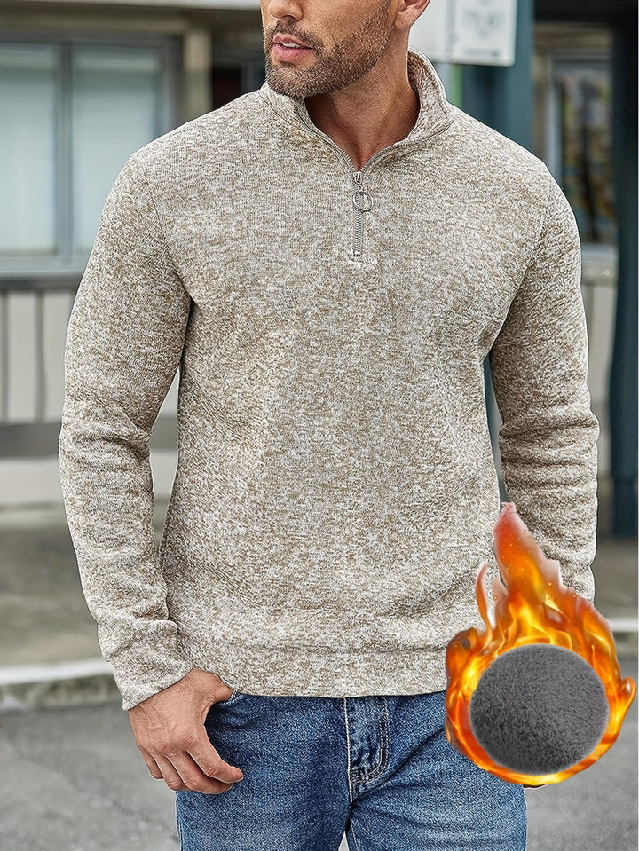 Elvis - Maglione casual con cerniera per uomo