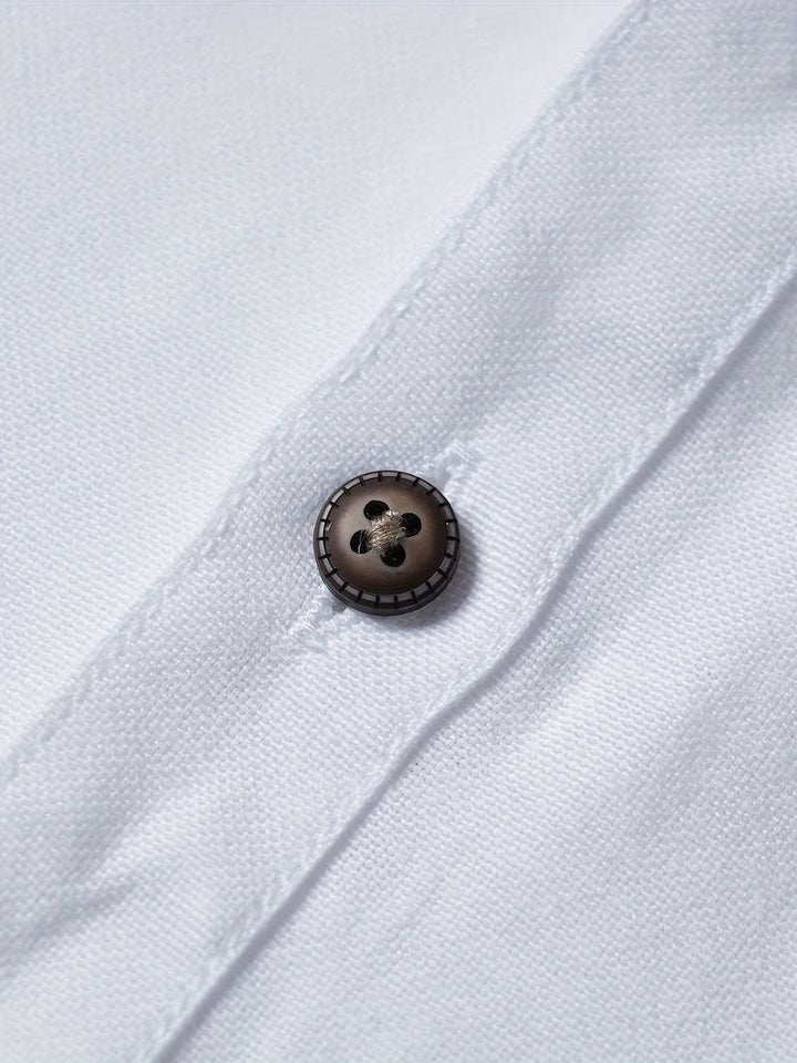Chemise homme avec détails contrastés et col montant – Chemise à manches longues moderne pour affaires, quotidien et smart casual