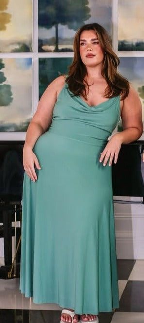 Elegantes Maxikleid mit Drapierung