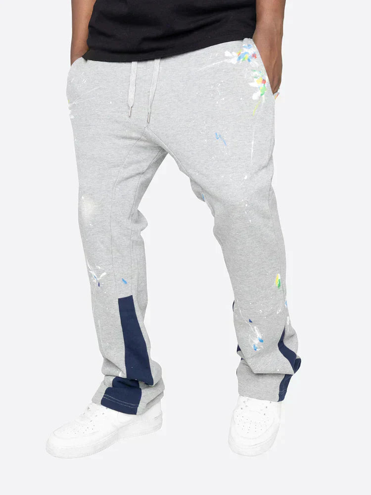 Farbspritzer Flare Sweatpants für entspannte Tage