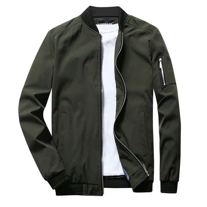 Jacket with zipper in spring