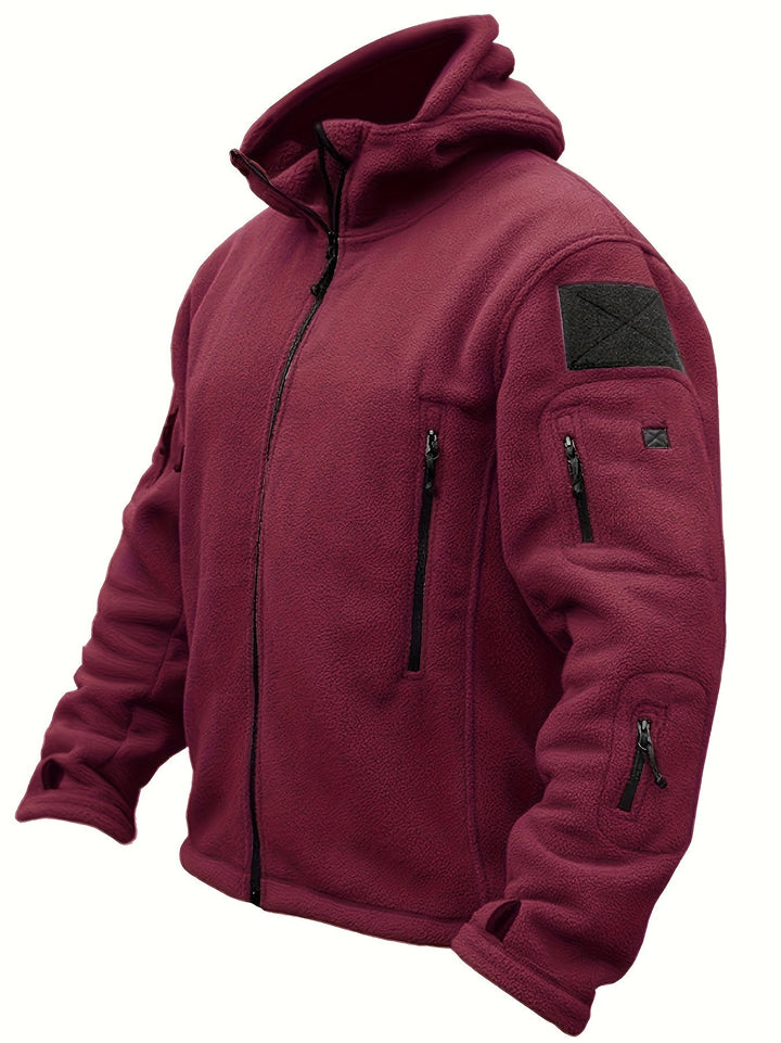 Warme Fleece-Reißverschluss-Winddichte Outdoorjacke Für Herren | Perfekt für Outdoor-Aktivitäten
