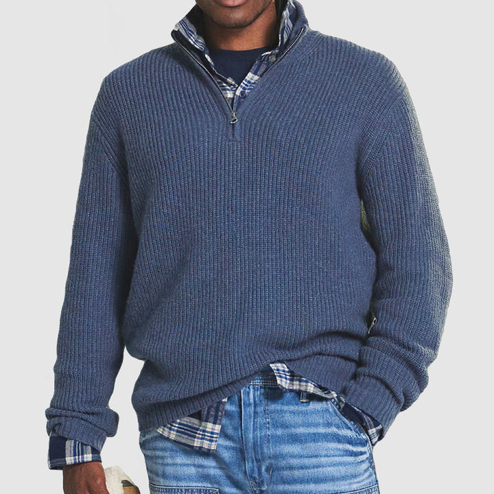 Constantine - Maglione casual da uomo business con cerniera
