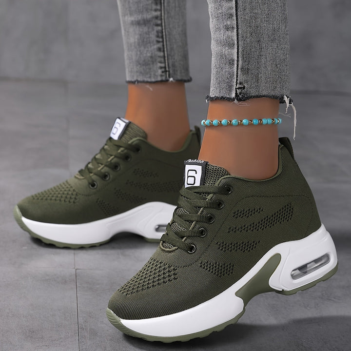 Damen Chunky Sneaker mit Luftpolstersohle – Atmungsaktiv & Komfortabel