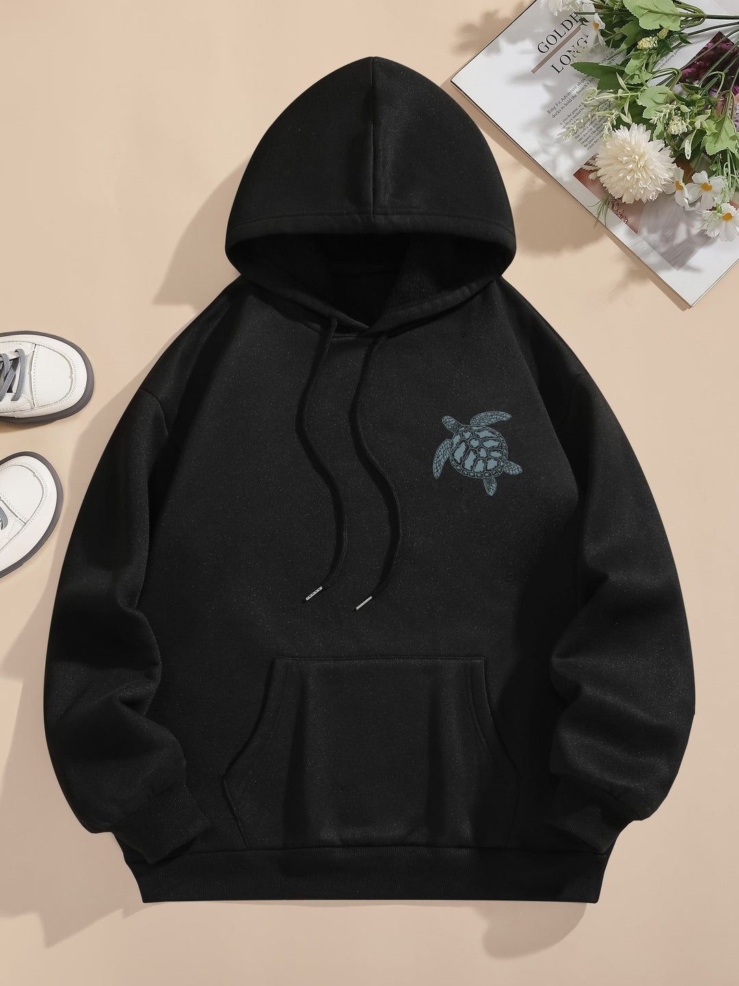 Lässiger Sweat-Pullover-Hoodie mit Backprint und Kapuze für Women | Perfekt für lässige Tage