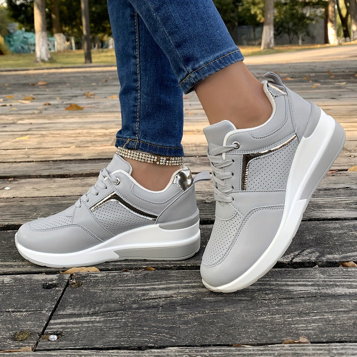 Lässige Einfarbige Sneaker für Damen | Ideal für den Alltag
