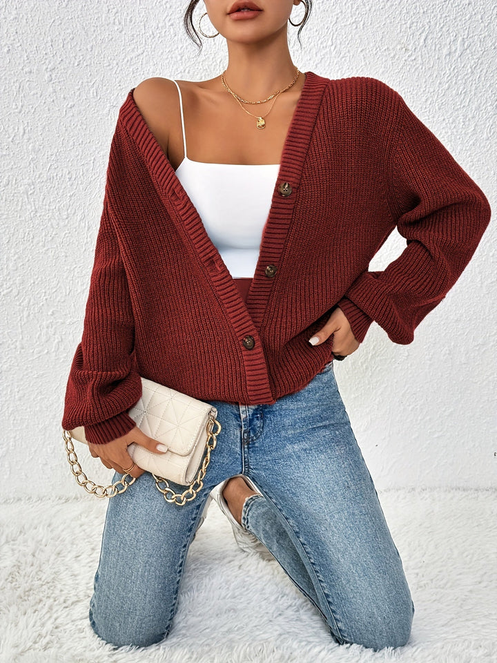 Cardigan en laine tricotée chaude et élégante pour femmes | Idéal pour toutes les saisons