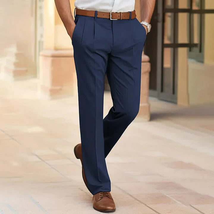 Elegante Herren Anzughose mit Bügelfalte – Klassische Businesshose mit geradem Bein für Büro, Hochzeit & festliche Anlässe
