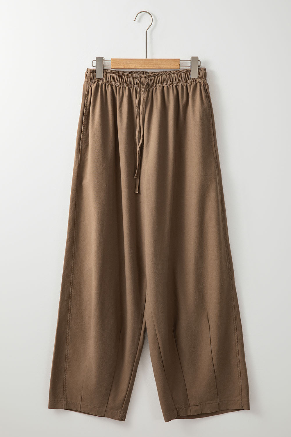 Desert Palm Baumwoll Leinen Weitbein Hose Für Frauen