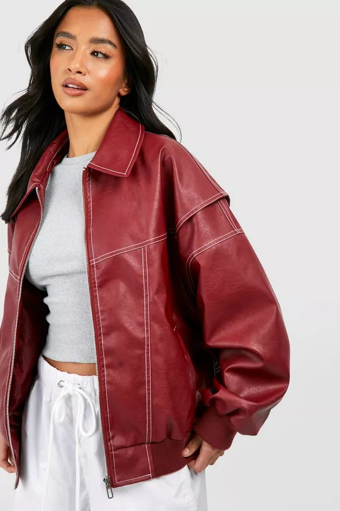 Theresa - Lässige Oversized Streetwear Jacke