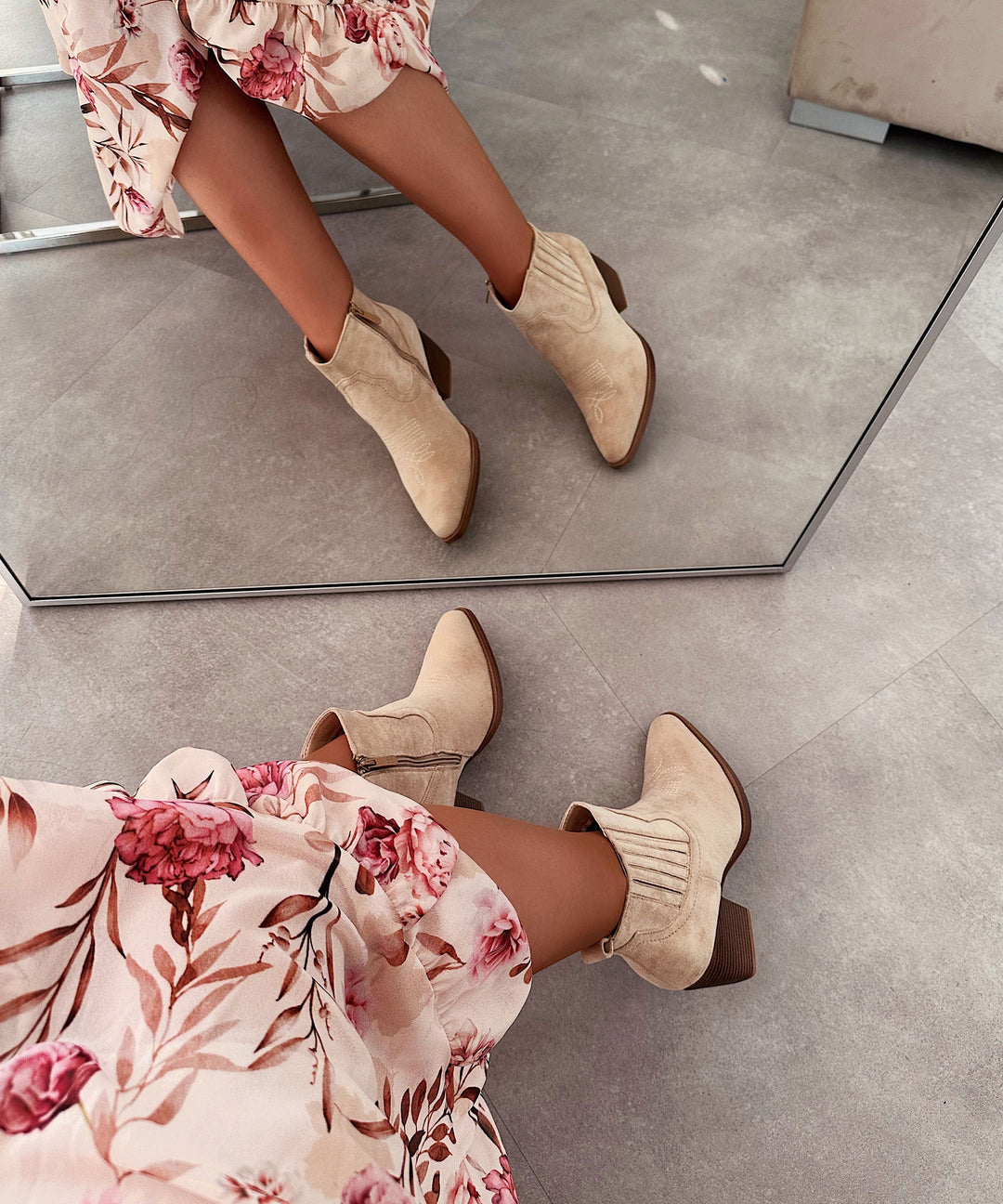 Ankle boots Allie Beige