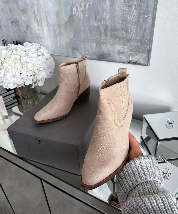 Ankle boots Allie Beige