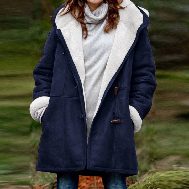 Ingrid | Giacca in pile calda con cappuccio per donna