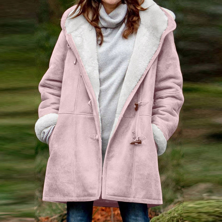 Ingrid | Giacca in pile calda con cappuccio per donna