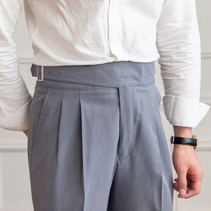 Zeke - Pantalon élégant pour homme avec boucle