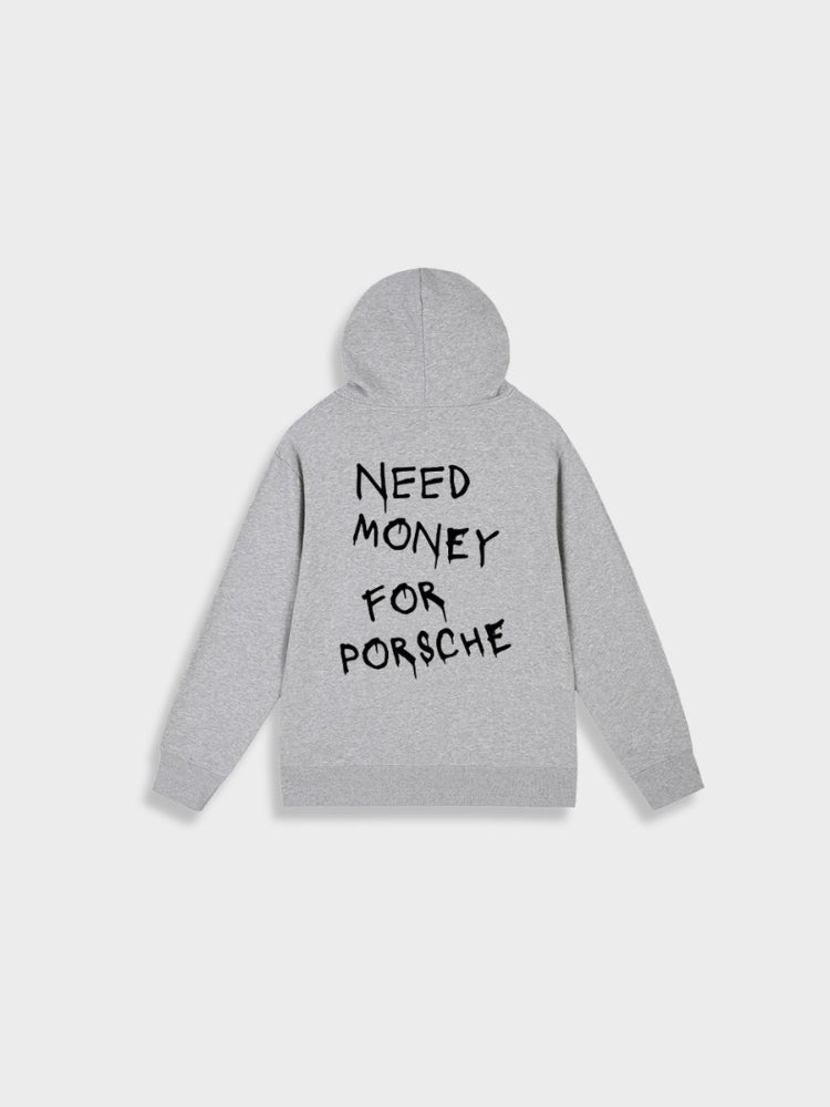 Lässiger Einfarbig Bedruckter Rücken Hoodie Für Herren | Perfekt für Lässige Tage