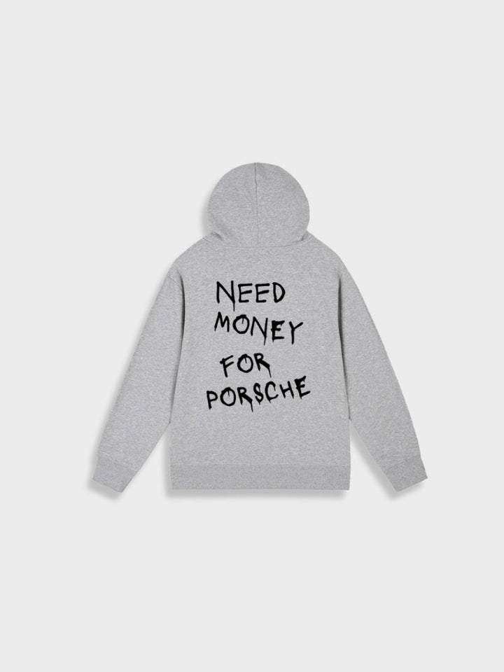 Lässiger Einfarbig Bedruckter Rücken Hoodie Für Herren | Perfekt für Lässige Tage