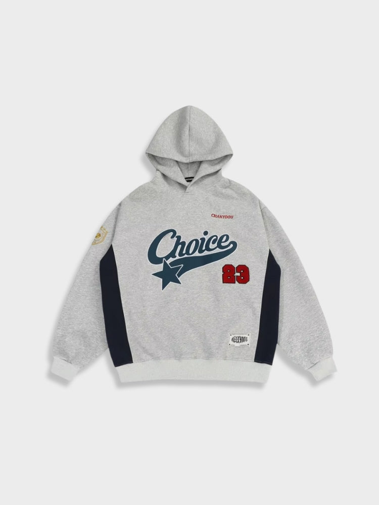 Vintage Schwarzes "Choice" Design Hoodie Für Herren | Perfekt für Freizeitkleidung