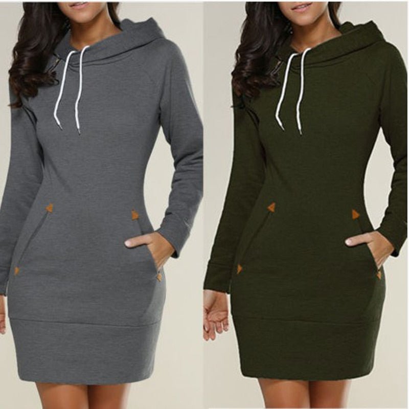 Hagia - Robe sweat décontractée au-dessus du genou