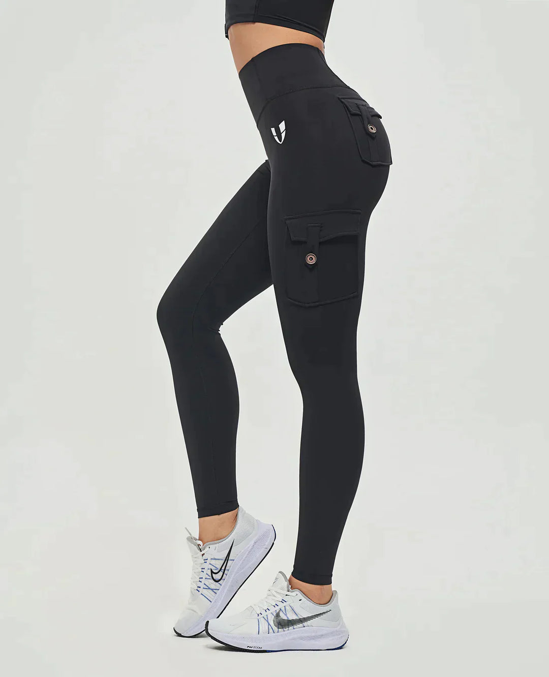 Leggings de sport taille haute pour femmes avec poches cargo et coupe sculptante pour entraînements et loisirs