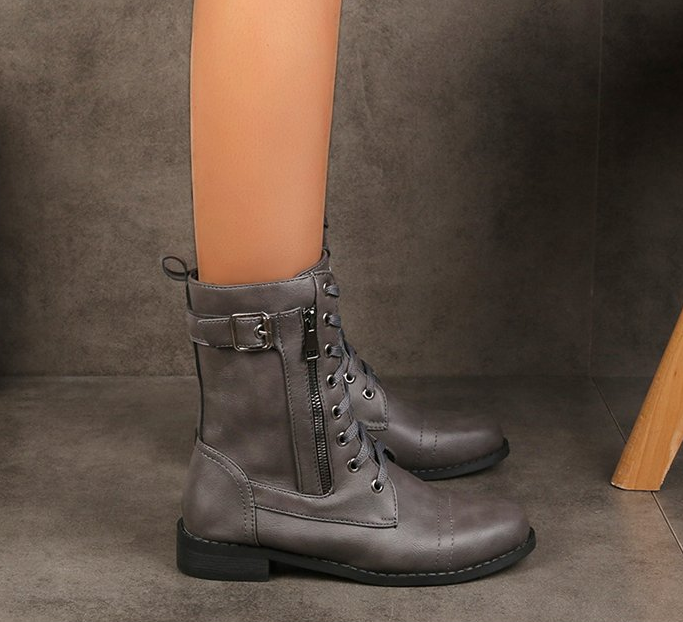 Linnea - Bottines courtes à talon épais