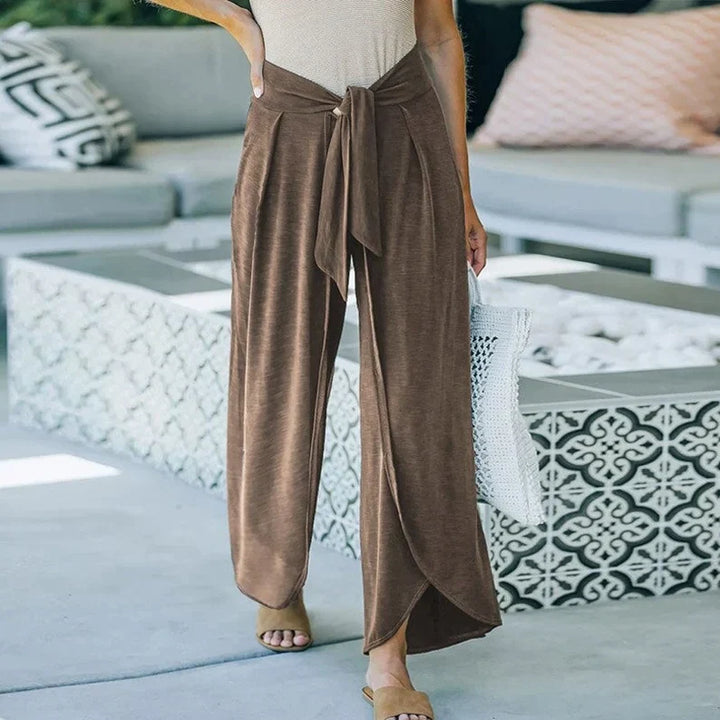 SARAH - Pantalon long avec ceinture