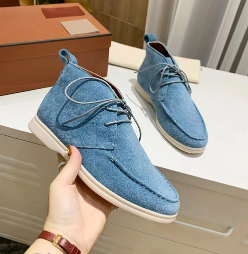 Bottines désert élégantes pour hommes – Bottines confortables en daim avec lacets et semelle en caoutchouc