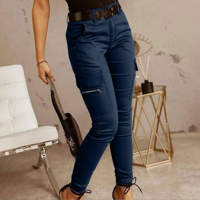 Valerie - pantalon cargo taille haute