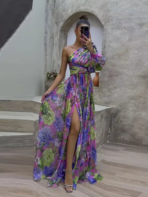 Vestito con una spalla scoperta | Hazel