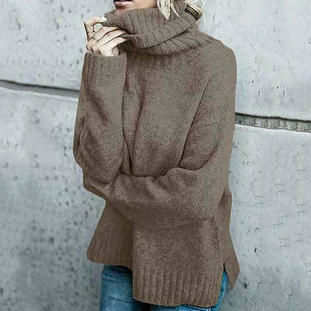 Comfortable oversized wool turtleneck sweater for women | Comfortable streetwear for women