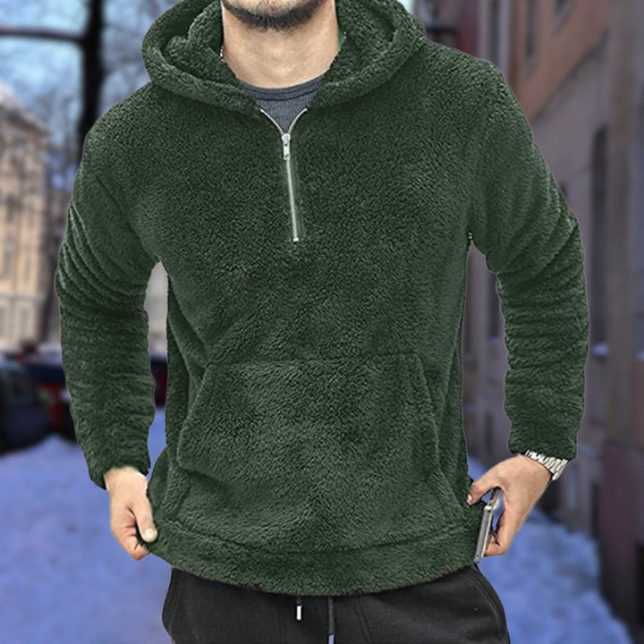 Peter - felpa con cappuccio in peluche per uomini