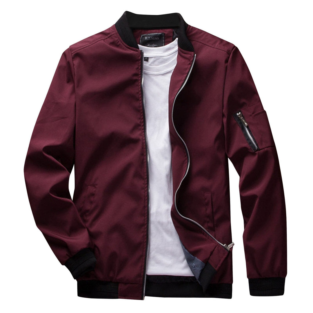 Jacket with zipper in spring