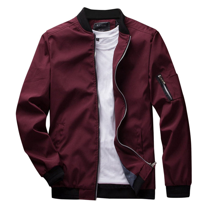 Jacket with zipper in spring