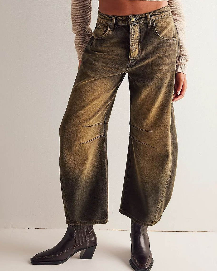 Jutte - Jean Barrel taille mi-haute pour femmes