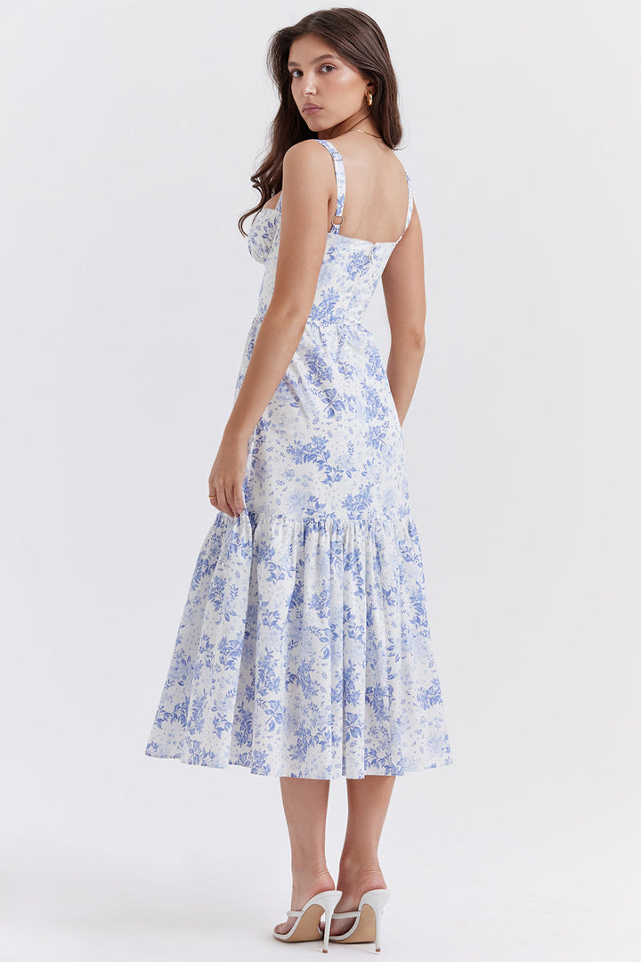 Gina - Midikleid- Boho - Formaler Stil - Ideal für Sommer für Damen