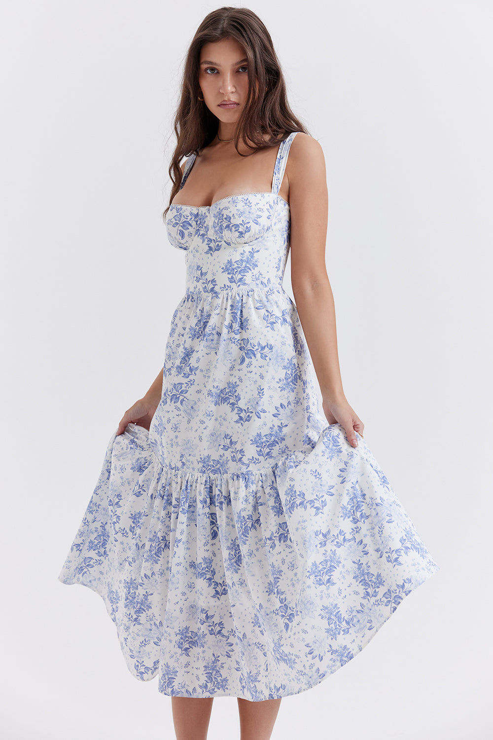 Gina - Midikleid- Boho - Formaler Stil - Ideal für Sommer für Damen