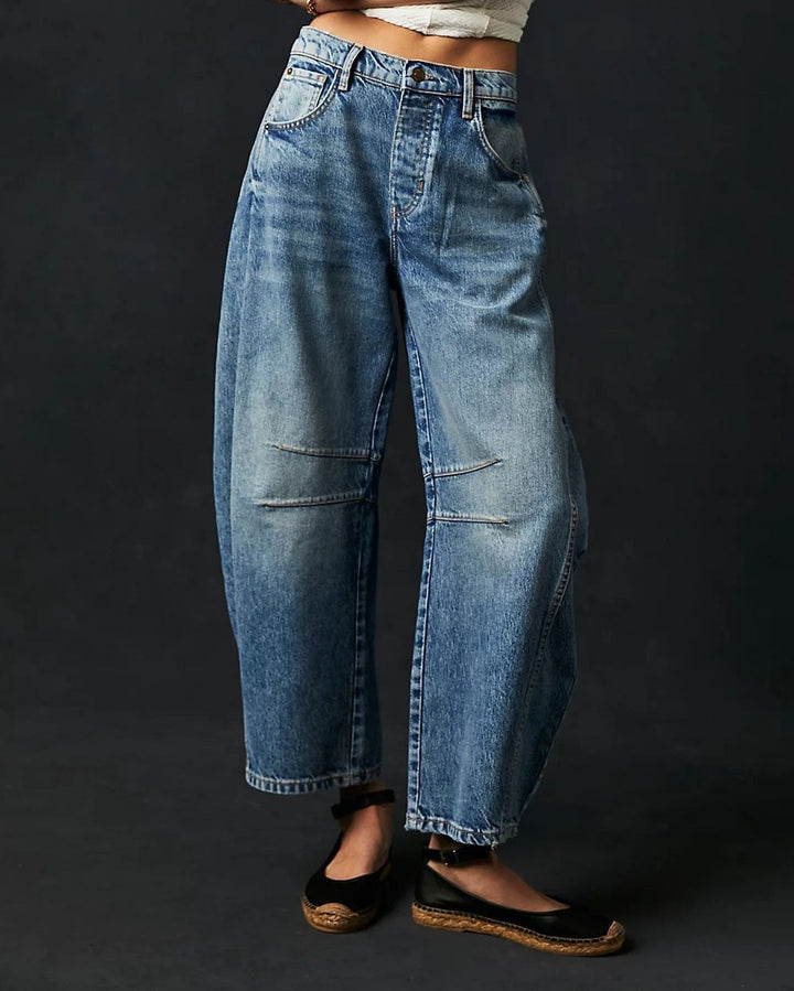 Jutte - Jean Barrel taille mi-haute pour femmes