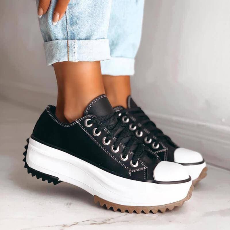 Leni - Baskets compensées confortables pour femmes