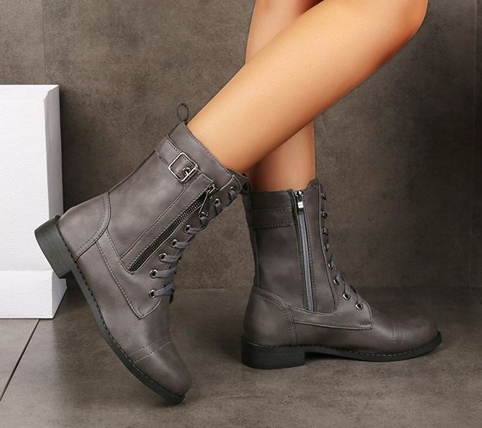 Linnea - Bottines courtes à talon épais