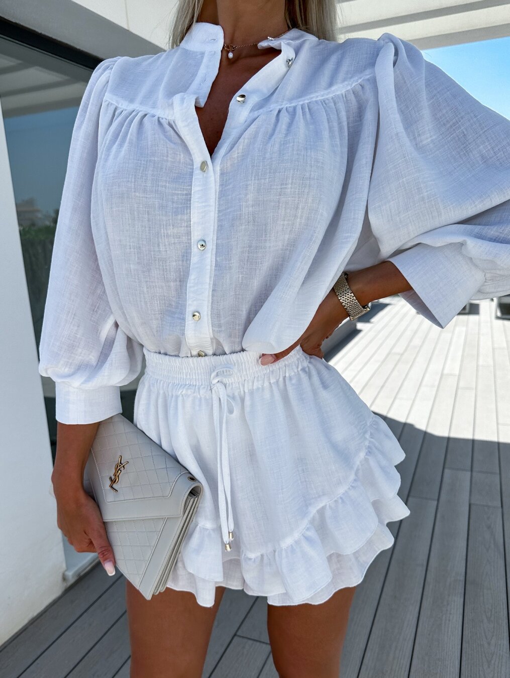 Zweiteiliges Damen Set mit Volantrock & Bluse – Leicht, Sommerlich & Elegant für Urlaub & Alltag
