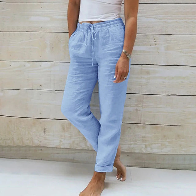 Olivine - Pantalon droit - Décontracté - Style formel - Pour un usage de loisirs pour femmes