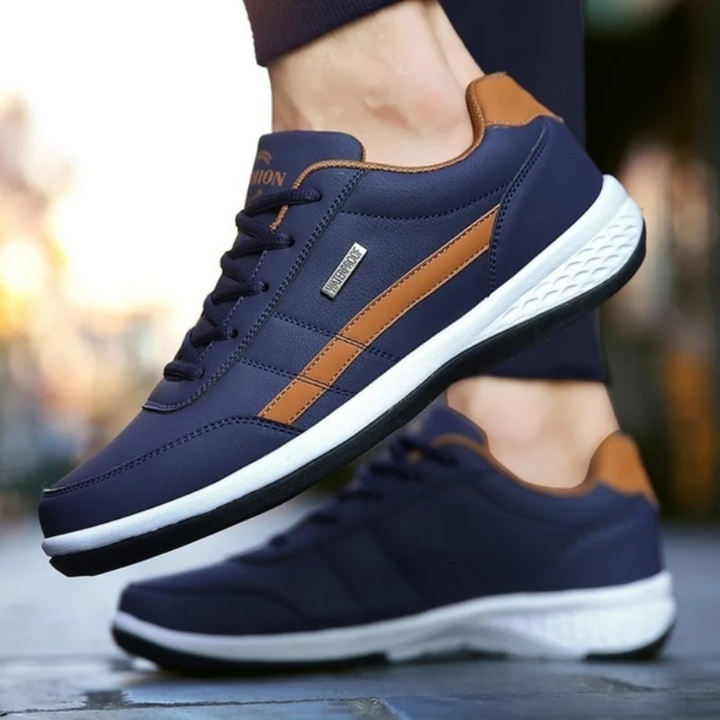 Orthopedic comfort shoes made of leather